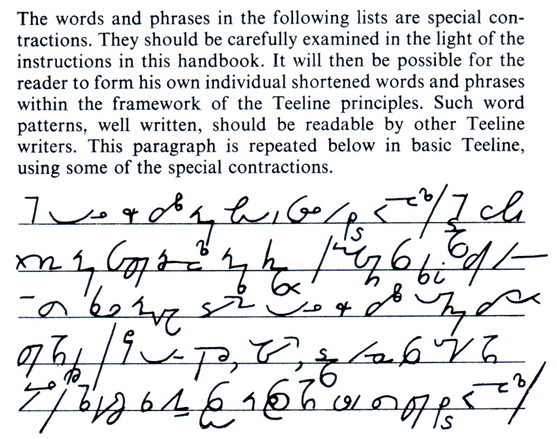 speed writing abc shorthand sample